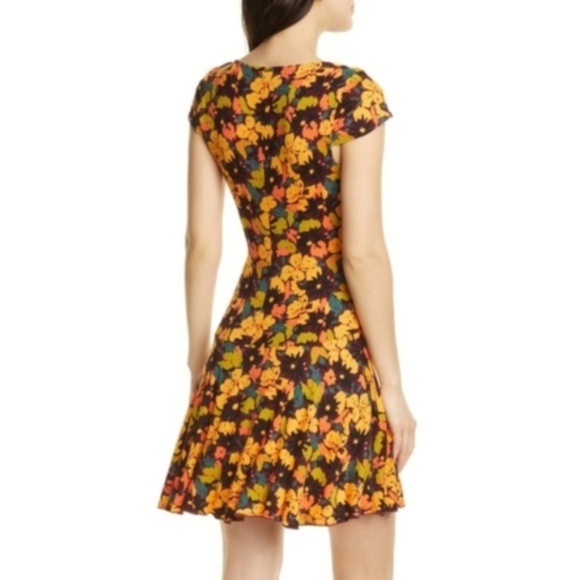 NWT Free People Floral Drop Waist Flounce Dress - Picture 3 of 7